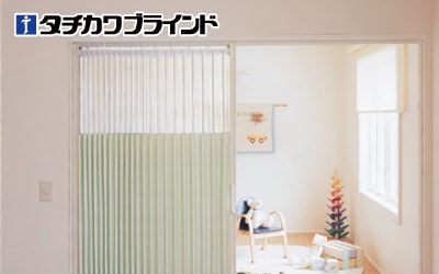 アコーデオンカーテン 上部クリアー