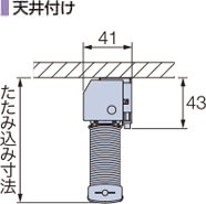 天井付け