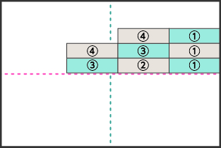 長方形タイルを貼る順番1