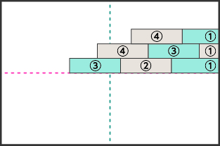 長方形タイルを貼る順番2