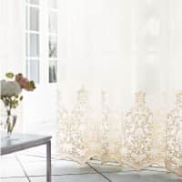 裾エバ柄レースカーテンイメージ