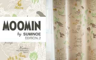 在庫限り大特価 新品未使用　スミノエ　MOOMIN 2枚組カーテン カーテン
