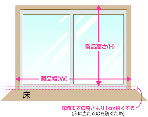 正面付け掃き出し窓1