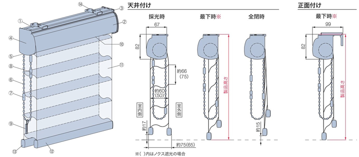 製品仕様(ルミエ) ルミエ タチカワブラインド｜ロールスクリーン