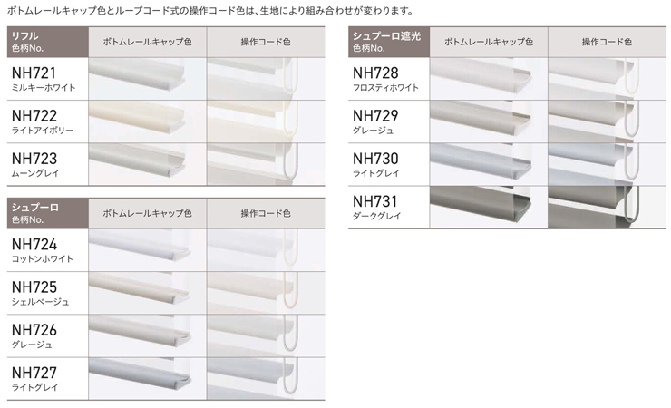 部品色組み合わせ一覧