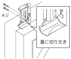 正面付けの取付方法1