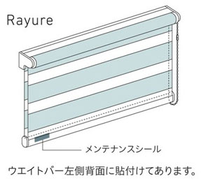 メンテナンスシールの貼り付け位置