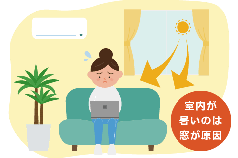 日射熱は窓から入る