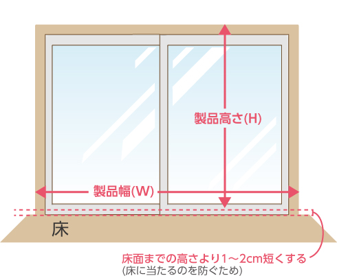 正面付け掃き出し窓1