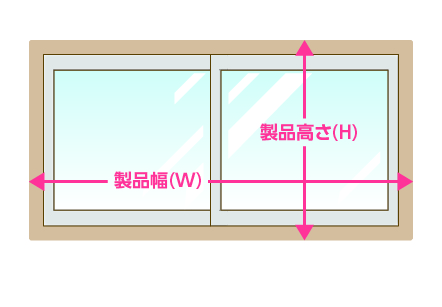 正面付け腰高窓1